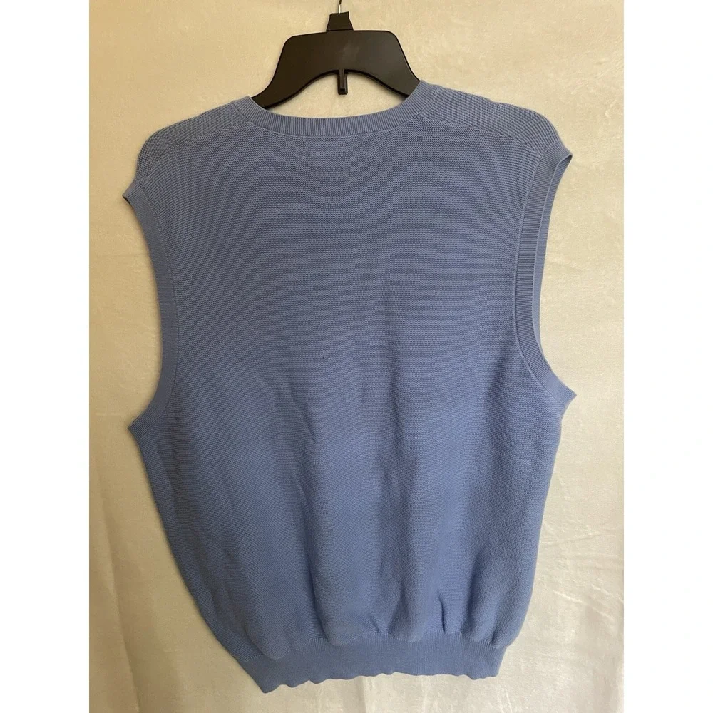 Polo Golf Ralph ‎ Lauren Sweater Vest Men L blue V neck